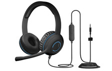 Cyber Acoustics Headset 3.5mm Stereo (AC-5002) Durable,Crispand Clear Communicat picture