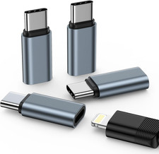 4 Pack Lightning to USB C Adapter for iPhone 17 Pro Max 16 Plus Data Charging picture