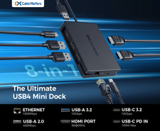 Cable Matters USB4 Dual 4k HDMI 10gbps Mini Dock (201306) USB-C picture