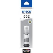 GENUINE Original Epson T552 Grey Claria EcoTank 552 Ink Bottle Toner C13T06W592 picture