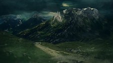 Landscape nature castle mountains outdoors Custom Gaming Mat Desk picture