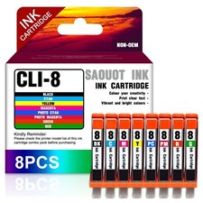 Replacement CLI-8 8-Color Ink for Canon Pixma MP500 MP510 Mark II (8-Pack) picture