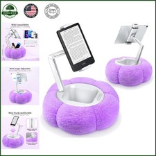 Adjustable Pumpkin Tablet Pillow Stand with Detachable Snack Bowl for Devices picture