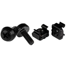 StarTech.com M5 x 12mm - Screws and Cage Nuts - 50 Pack, Black picture