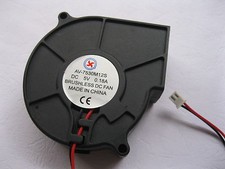 2 pcs Brushless DC Cooling Blower Fan 7530S 5V 2 Wire 75x75x30mm Sleeve Bearing picture