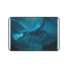 Blue Sea Dragon Desk Mat | Nautical Kraken Ship Battle picture