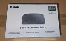 NIB *BRAND New SEALED* D-Link DES-1008E 8-Port Fast Ethernet Switch picture