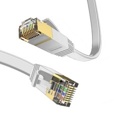 LEKVKM Cat 6 Ethernet Cable 30ft - White (Bundle of 80) picture