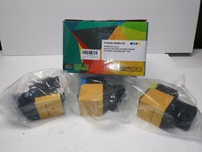 (3 Pack) Compatible Lexmark 80C1HK0 801HK 801HC 801HY Toner Cartridge Replacem. picture