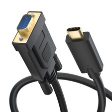1.8m USB C to VGA Cable USB 3.1 Type C Thunderbolt 3 Adapter for Macbook Pro Air picture