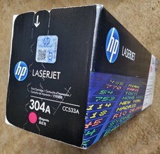Genuine HP LaserJet 304A Toner CC533A MAGENTA NEW SEALED picture