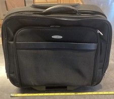 Samsonite 1910 - Black Rolling Briefcase - Carry On Luggage - Laptop Travel Bag picture