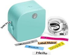 P12 Ribbon Printer Label Maker Machine with 4 Tapes for Home School Office picture
