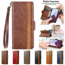Flip Splice Leather Card Wallet Cover Case For 18 17 16 14 15 13 11 12 Pro 16E picture
