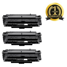 3 PK CF214A Black Toner Ctg Compatible for HP (14A) 700 Printer M712dn (W/Micr) picture