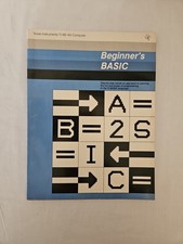 Vintage Texas Instruments TI-99/4A Computer Beginners Basic 1981 paperback Book picture