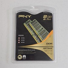 PNY Optima 2GB 2x1GB DDR-400 PC3200 184-Pin Desktop RAM Kit picture