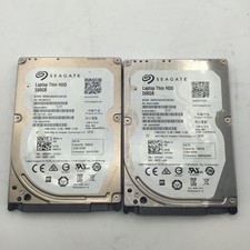 Lot of 2 Seagate Laptop Thin SSHD 500GB 5400 RPM 2.5'' ST500LM021 Tested Wiped picture