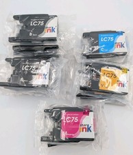 Lot of 22 Star Ink LC75 Ink Cartridges for Brother Black Cyan Magenta Yellow picture
