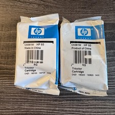 HP 93 Tri Color Ink Cartridge Lot of 2 C9361W Sealed OEM picture