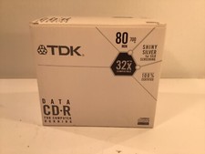 10 Pack  of TDK CD-R 32X 80 min. 700MB Disks Certified Plus CD-R picture