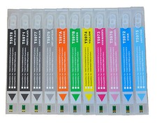 11pc Refillable Cartridge fr Epson Stylus Pro 7900/9900 DTF HDR Pigment+Resetter picture