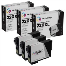 LD 3PK Epson T220XL120 220XL High Yield Black Ink Cartridges for XP-320 XP-420 picture
