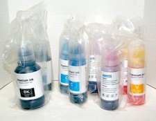 T502 Ink Refill Bottles (Not Sublimation) for many Eco Tank systems 8 pack picture