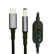 CY USB-C Type C Input to 20V 15V 12V 9V 5V DC 5.5*2.5mm Output Power LED Display picture
