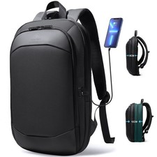 hk Business Backpack for Men, Slim & Expandable 17 Inch, Black picture