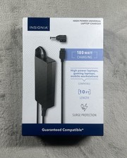 Insignia Universal Laptop Charger 180 Watt 10ft Length Surge Protection Open Box picture