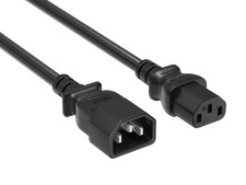 25ft IEC-320 C13 to C14 Heavy-Duty Power Extension Cord 18 AWG 10A/250V SJT, ... picture