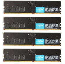 New Crucial 128GB (4X32GB) DDR5 5600MHz PC5-44800 UDIMM Memory Ram CT32G56C46U5 picture