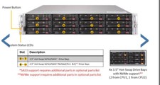 2U 12 Bay Supermicro Server X11DPU 2x Xeon 8160 24 Cores 64GB DDR4 4x U.2 NVME X picture