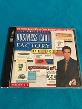 Business Card Factory Deluxe - Art Explosion (PC, 1999, 2003, 2-Disc Set) picture