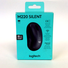 Logitech M220 Silent Wireless Mouse USB-A BLACK 910-006127 NEW picture