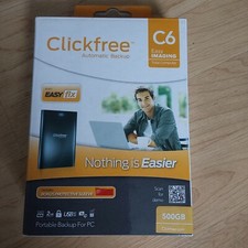 Clickfree Automatic Backup C6 For PC Computer Portable 500GB with Bonus sleeve picture