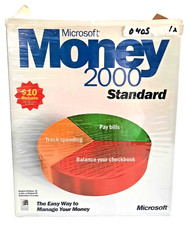 Microsoft Money Standard 2000 - Vintage - Big Box - Made in USA - Win 95/98 *NEW picture