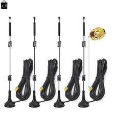 Versatile 9dBi Dual Band WiFi Antenna 4-Pack with Magnetic Base for All Devices picture