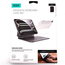 ESR Black Rebound Series Bluetooth Keyboard Compatible with iPad Air 13