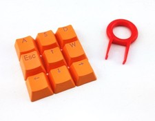 9 PCS Orange PBT Backlit Translucent Keycaps Mechanical Keyboard Key Puller picture