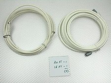 Lot of 2 -  RG6 Cable Video Coaxial Cable White - 16' & 20'  Ft picture