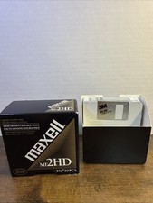MAXELL MF2HD Micro Floppy Disk 8 total High Density Double Sided 3 1/2 OPEN BOX picture