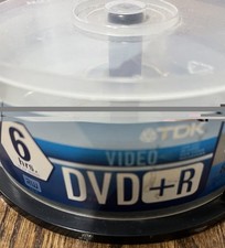 TDK DVD+R Video 8X 4.7GB 6 Hour - 14qty Brand New CDs Remaining OPEN BOX picture