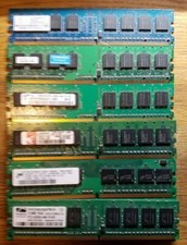Lot of 6 512MB PC2-4200U Desktop Memory 240 Pin, 166Mhz, Non-ECC, Mixed Brands picture