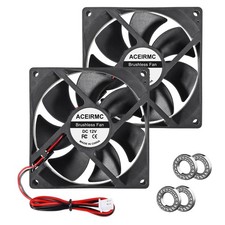 ACEIRMC 2pcs 9225 92mm x 25mm 12V DC Brushless Computer case Fan 12 Volt 2Pin Du picture