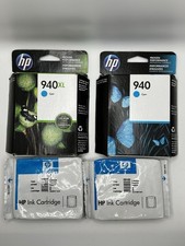 4 Pack Lot Hp 940 Cyan Ink Exp2017 picture