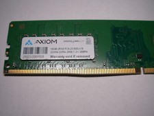 AXIOM 16GB (16GB x 1) DDR4-2666 2RX8 PC4-21300U-19 2GX64 Ram 288 PIN 1.2V picture