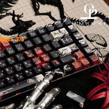 Tokyo Ghoul Kaneki Ken Keycap Side Engraved PBT Cherry MX 129 Keys For Keyboards picture