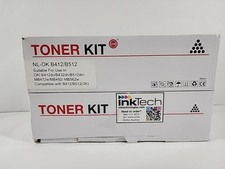2x Inktech 45807101 For Oki Black Toner Cart. B412, B432,B512,MB472,MB492,MB562 picture